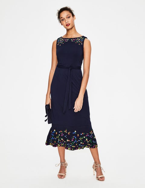 Hattie Embroidered Dress - Navy Hattie Embroidered Dress - Navy