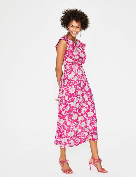 Adelina Jersey Dress - Party Pink Tropical Floral Adelina Jersey Dress - Party Pink Tropical Floral