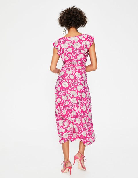 Adelina Jersey Dress - Party Pink Tropical Floral Adelina Jersey Dress - Party Pink Tropical Floral