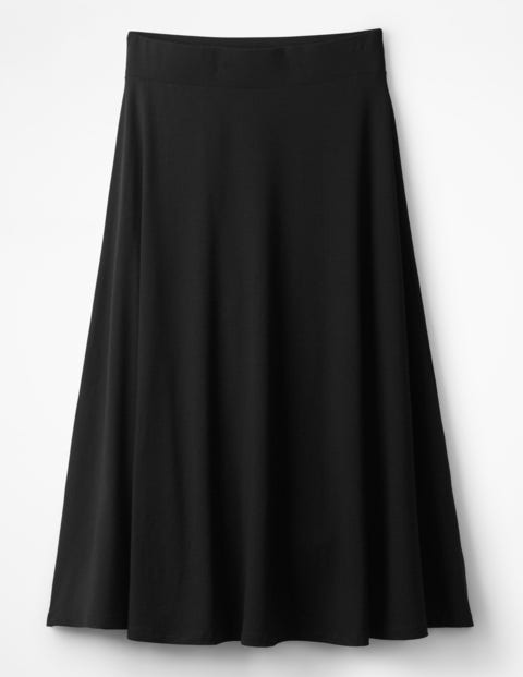 Jersey Midi Skirt - Black Jersey Midi Skirt - Black