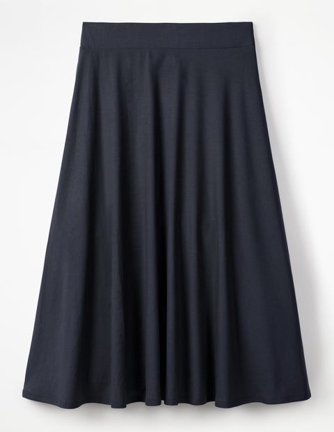 Jersey Midi Skirt - Navy Jersey Midi Skirt - Navy