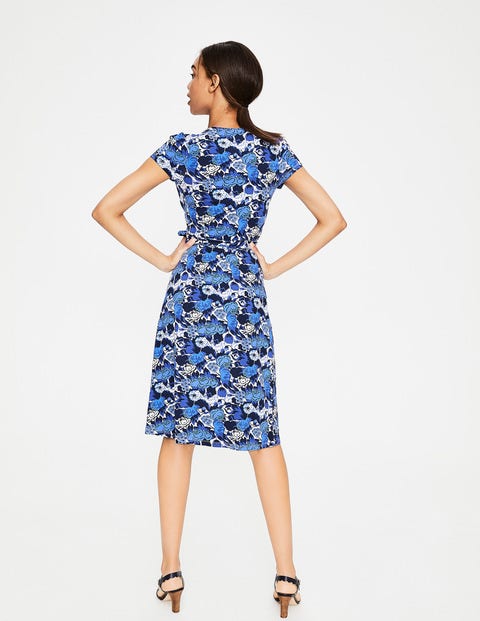 Summer Wrap Dress - Blues Bouquet Summer Wrap Dress - Blues Bouquet