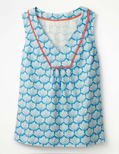 Tarifa Jersey Top - Cerulean Blue Shell Tarifa Jersey Top - Cerulean Blue Shell