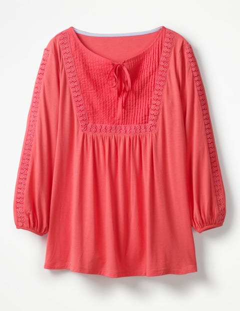 Anna Jersey Top - Coral Sunset Anna Jersey Top - Coral Sunset