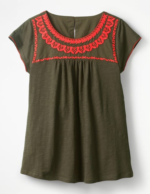 Ferne Jersey Top - Khaki Ferne Jersey Top - Khaki