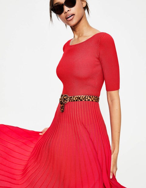 Brione Knitted Dress - Red Pop Brione Knitted Dress - Red Pop