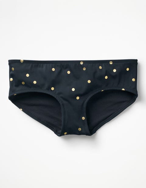 Bikini Shorts - Navy/Gold Scattered Spot Bikini Shorts - Navy/Gold Scattered Spot