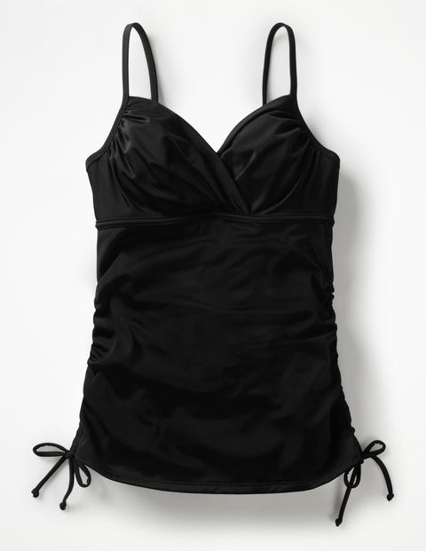 Alacati Cup-Size Tankini Top - Black Alacati Cup-Size Tankini Top - Black