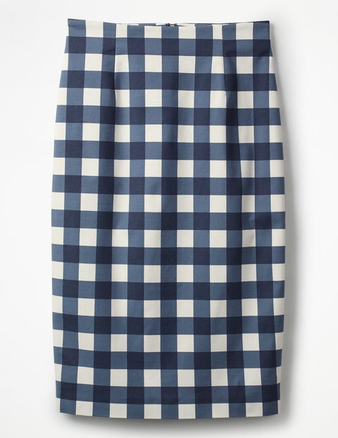 Richmond Pencil Skirt - Navy Gingham Richmond Pencil Skirt - Navy Gingham
