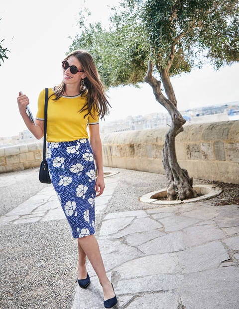 Martha Skirt - Greek Blue, Primrose Large Martha Skirt - Greek Blue, Primrose Large