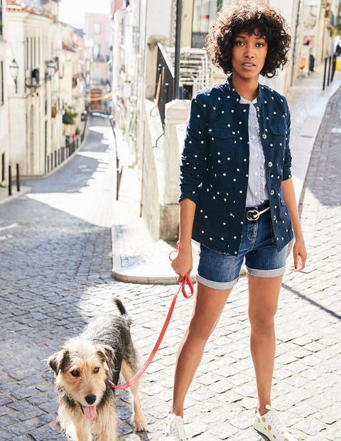 Carly Embroidered Jacket - Navy Carly Embroidered Jacket - Navy
