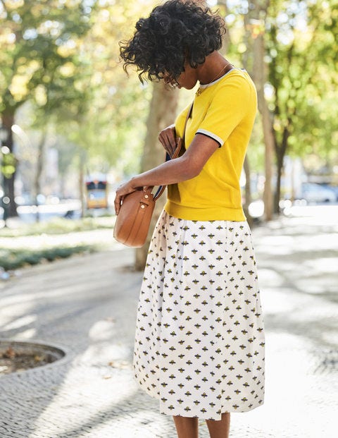 Lola Skirt - Ivory, Honey Bee Lola Skirt - Ivory, Honey Bee