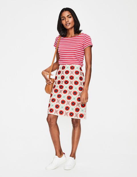 Fun Embroidered Skirt - Ivory Geo Fun Embroidered Skirt - Ivory Geo