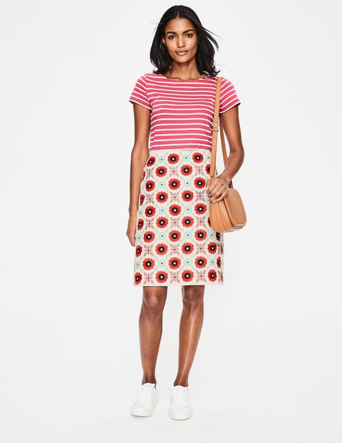 Fun Embroidered Skirt - Ivory Geo Fun Embroidered Skirt - Ivory Geo