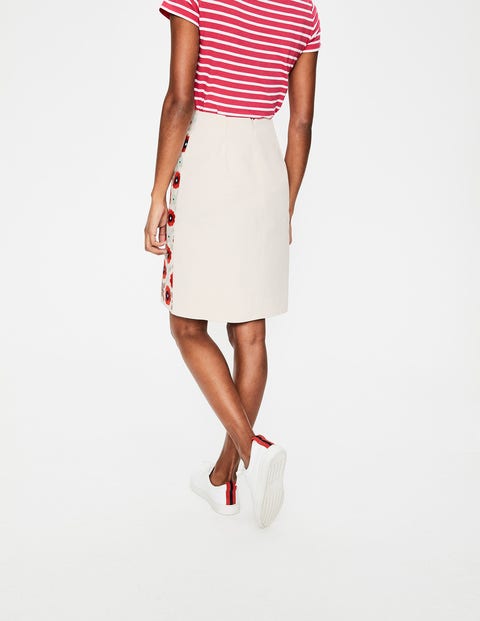 Fun Embroidered Skirt - Ivory Geo Fun Embroidered Skirt - Ivory Geo