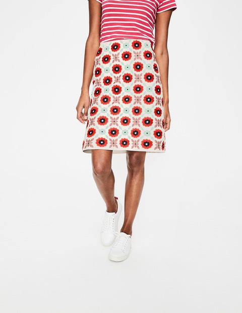 Fun Embroidered Skirt - Ivory Geo Fun Embroidered Skirt - Ivory Geo