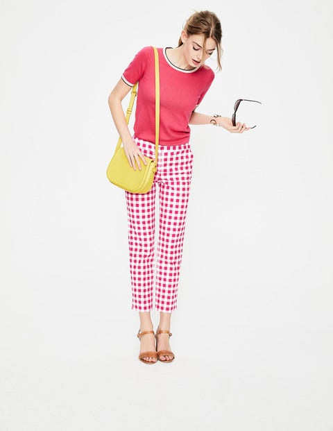 Richmond 7/8 Pants - Bright Pink Gingham Richmond 7/8 Pants - Bright Pink Gingham