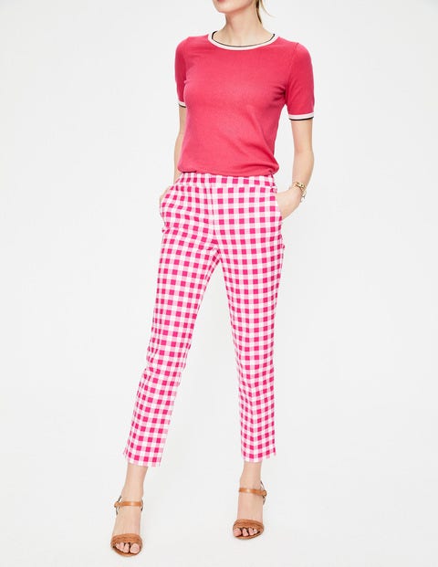 Richmond 7/8 Pants - Bright Pink Gingham Richmond 7/8 Pants - Bright Pink Gingham