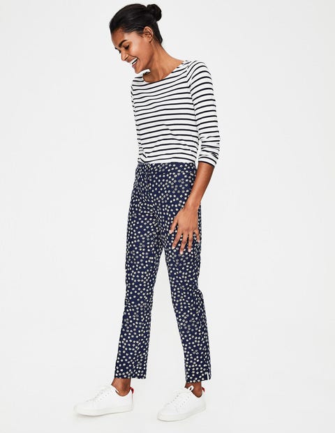 Richmond 7/8 Pants - Navy Mimosa Yellow, Daisy Richmond 7/8 Pants - Navy Mimosa Yellow, Daisy
