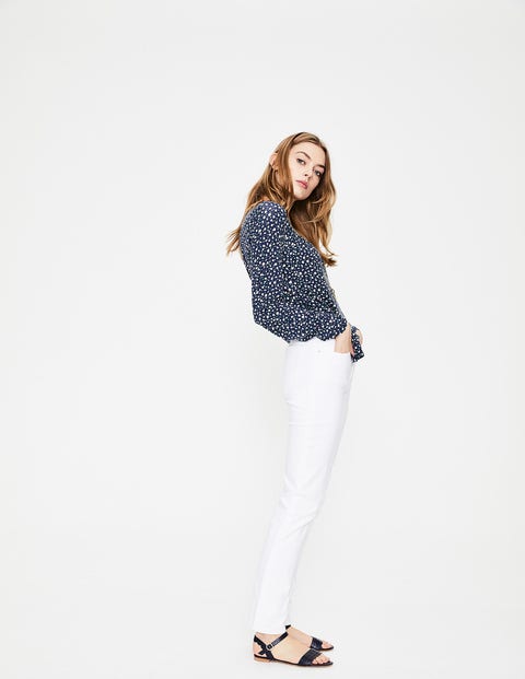 Trafalgar Straight Leg Jeans - White Trafalgar Straight Leg Jeans - White