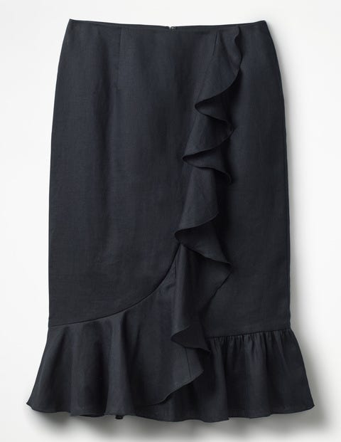 Neve Linen Skirt - Navy Neve Linen Skirt - Navy