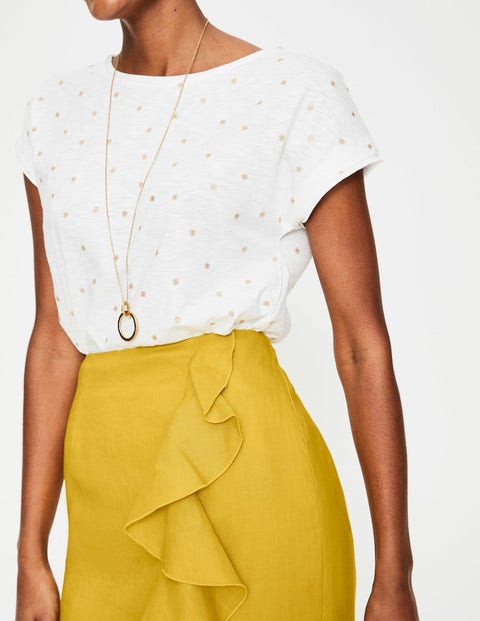 Neve Linen Skirt - Mimosa Yellow Neve Linen Skirt - Mimosa Yellow