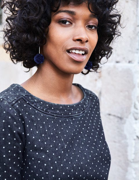Rhea Denim Dress - Indigo Denim With Spot Rhea Denim Dress - Indigo Denim With Spot