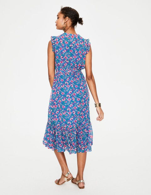 Elise Dress - China Blue Tropical Floral Elise Dress - China Blue Tropical Floral