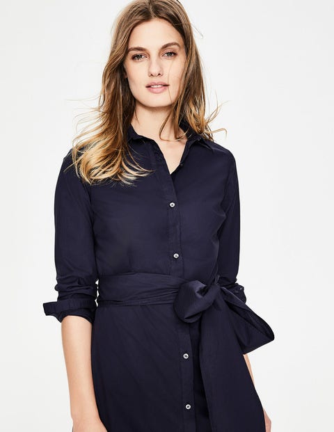Modern Shirt Dress - Navy Modern Shirt Dress - Navy