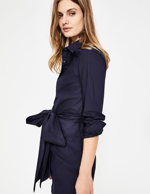 Modern Shirt Dress - Navy Modern Shirt Dress - Navy