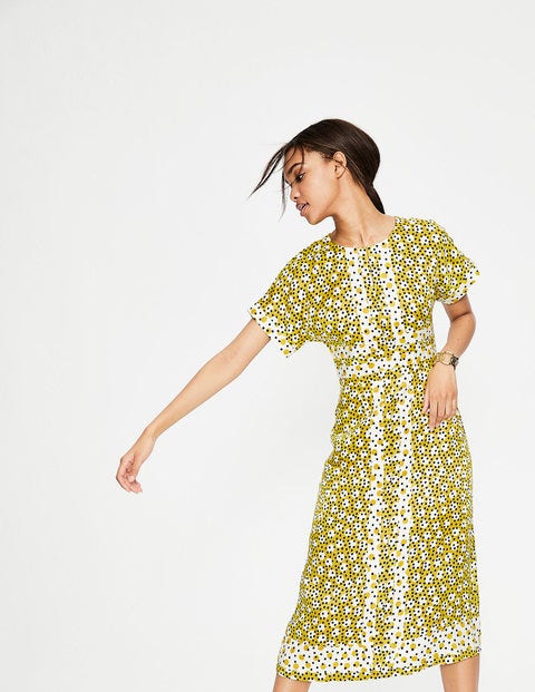 Esmeralda Dress - Mimosa Yellow Random Spot Esmeralda Dress - Mimosa Yellow Random Spot