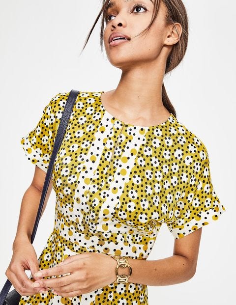 Esmeralda Dress - Mimosa Yellow Random Spot Esmeralda Dress - Mimosa Yellow Random Spot