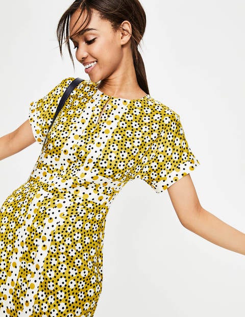 Esmeralda Dress - Mimosa Yellow Random Spot Esmeralda Dress - Mimosa Yellow Random Spot