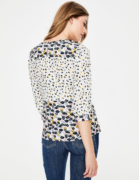 Hotchpotch Pintuck Top - Ecru, Poppy Meadow Hotchpotch Pintuck Top - Ecru, Poppy Meadow
