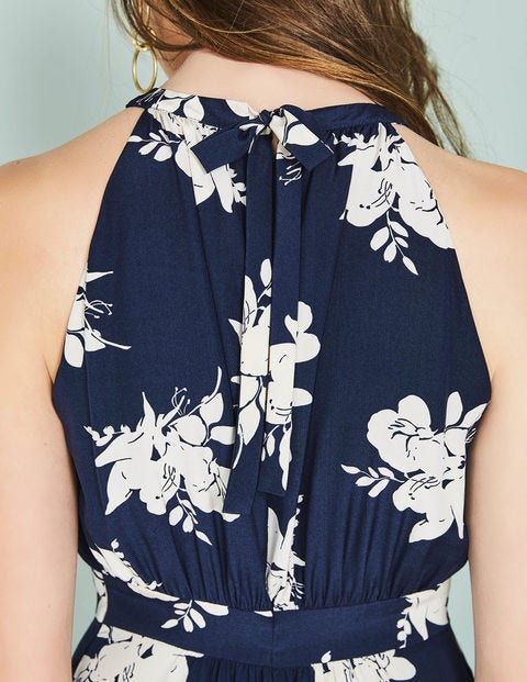 Agnes Dress - Navy Wild Bloom Mono Agnes Dress - Navy Wild Bloom Mono