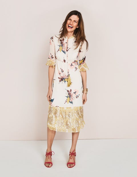 Cressida Tassel Dress - Pearl Wild Bloom Cressida Tassel Dress - Pearl Wild Bloom