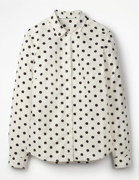 The Classic Shirt - Ivory, Black Spot The Classic Shirt - Ivory, Black Spot