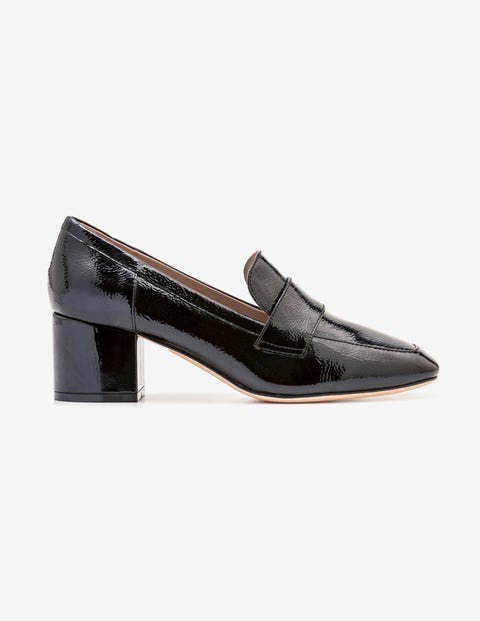 Alicia Heeled Loafers - Black Alicia Heeled Loafers - Black