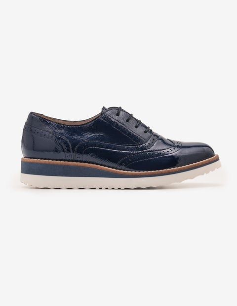 Nina Platform Brogues - Navy Nina Platform Brogues - Navy