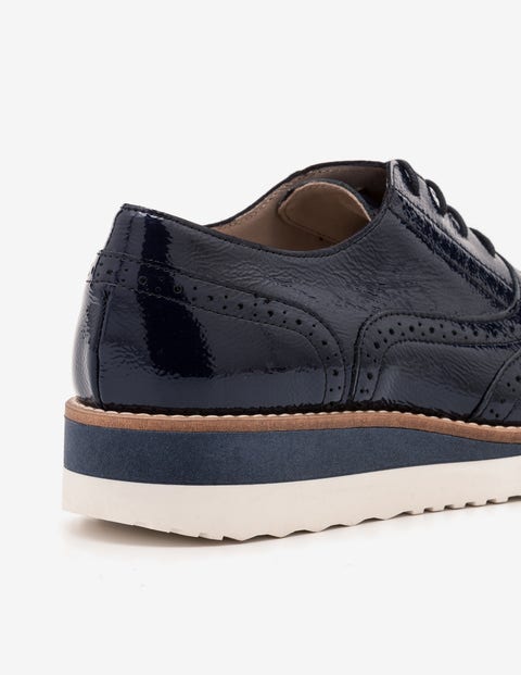 Nina Platform Brogues - Navy Nina Platform Brogues - Navy