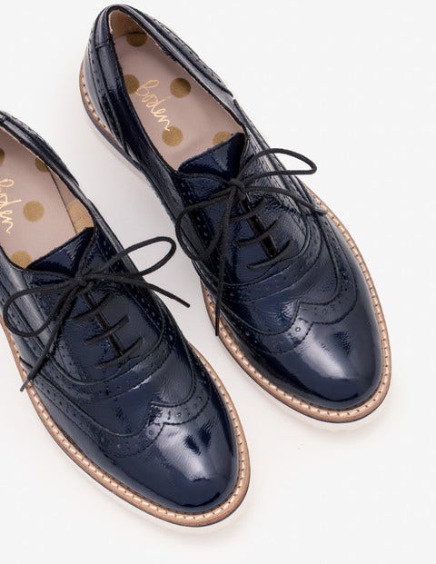 Nina Platform Brogues - Navy Nina Platform Brogues - Navy