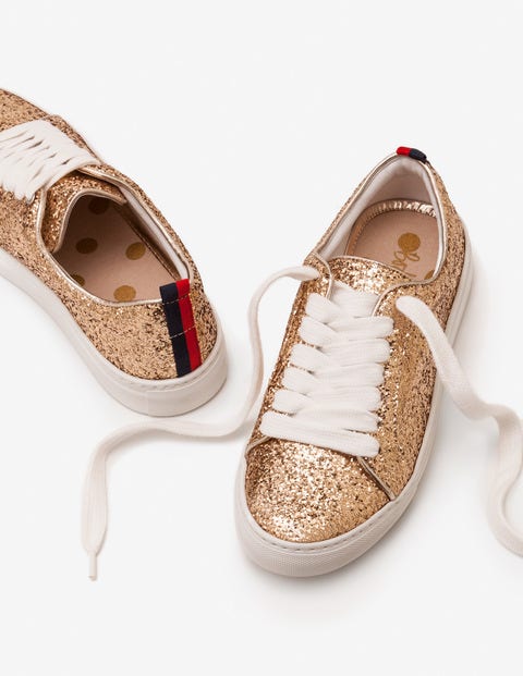 Classic Sneakers - Gold Glitter Classic Sneakers - Gold Glitter