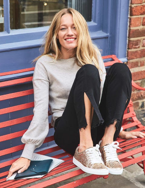 Classic Sneakers - Gold Glitter Classic Sneakers - Gold Glitter