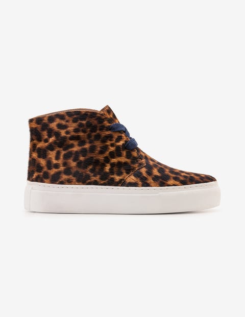 Platform Trainers - Tan Leopard Platform Trainers - Tan Leopard