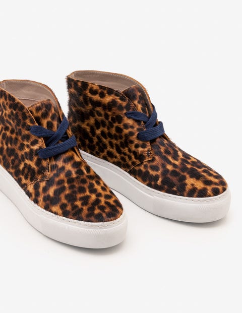 Platform Trainers - Tan Leopard Platform Trainers - Tan Leopard