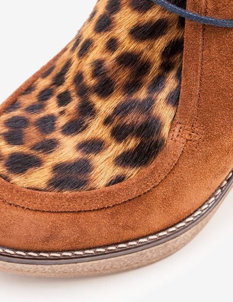 Brundall Wedge Boots - Tan Leopard Brundall Wedge Boots - Tan Leopard