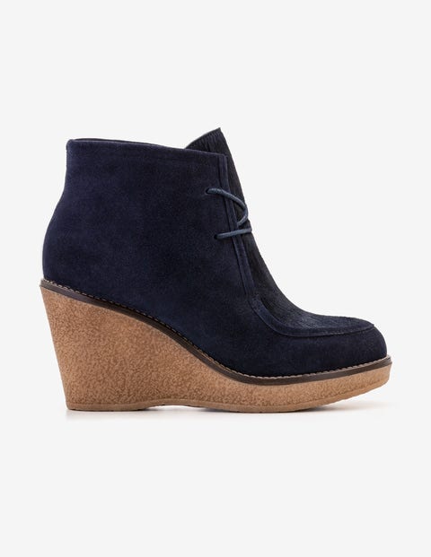 Brundall Stiefel mit Keilabsatz - Navy Brundall Stiefel mit Keilabsatz - Navy