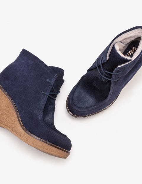 Brundall Stiefel mit Keilabsatz - Navy Brundall Stiefel mit Keilabsatz - Navy