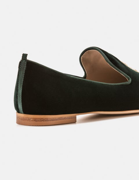 Lucy Embellished Slippers - Chatsworth Green Lucy Embellished Slippers - Chatsworth Green