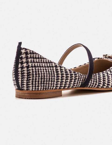 Cordelia Flats - Navy Prince of Wales Check Cordelia Flats - Navy Prince of Wales Check